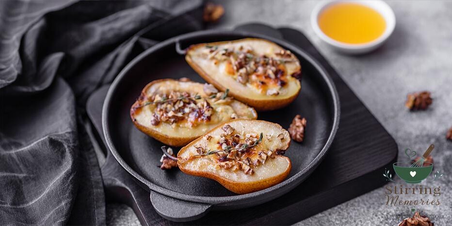 Alpine Honey Roasted Pears with Nuts