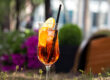 Aperol Spritz with Orange Slice.