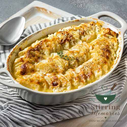Comfort Potato and Mushroom Gratin
