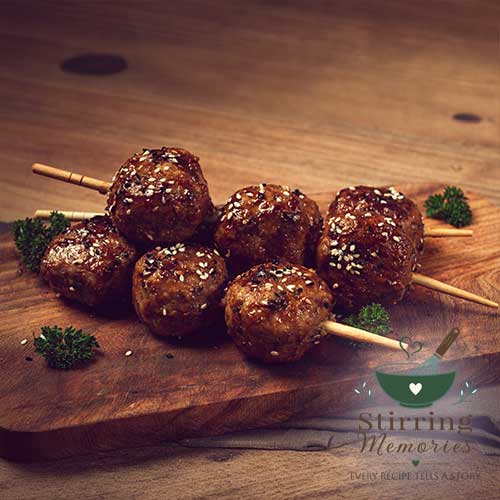 Emma's Meatball Skewers