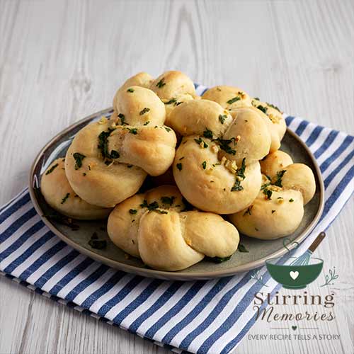 Ginny's Garlic Parmesan Knots