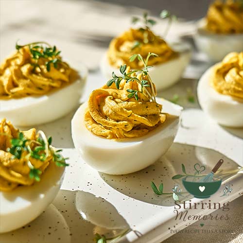 Picante Deviled Eggs