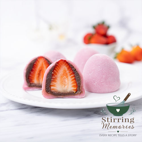 Tokyo Strawberry Mochi Bites