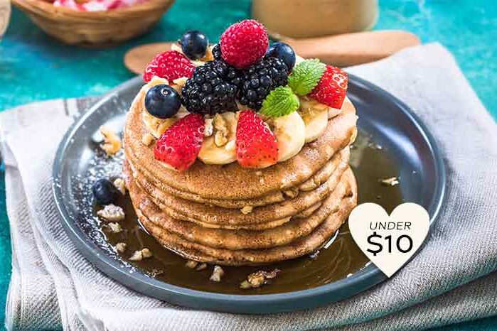 Peanut Butter Banana Breakfast-for-Dinner Pancakes